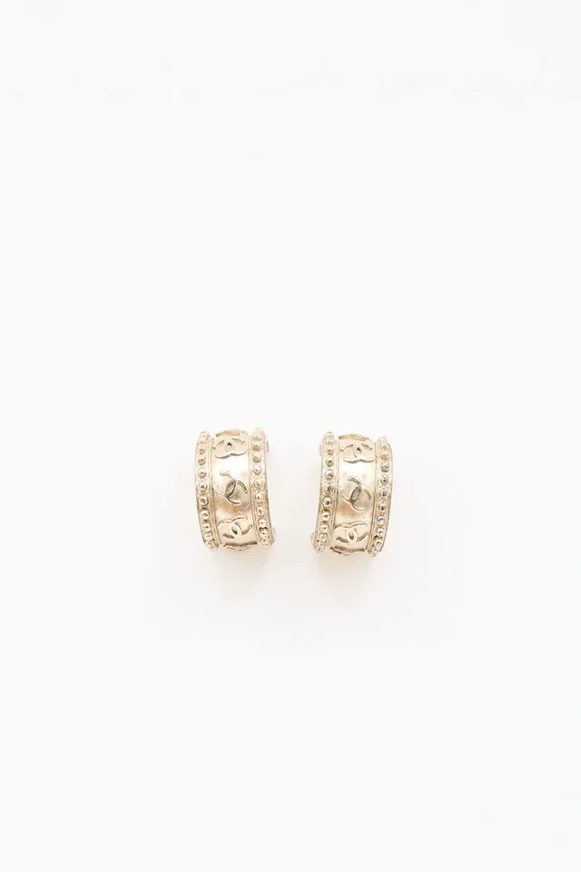 Chanel FW 2003 CC Earrings from VSP Consignment