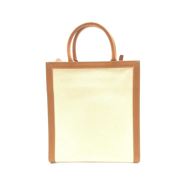 Small Vertical CELINE 192082BNZ Bag in 02NT/NATURAL+TAN cotton canvas/calf from KOMEHYO, photo 2 of 7