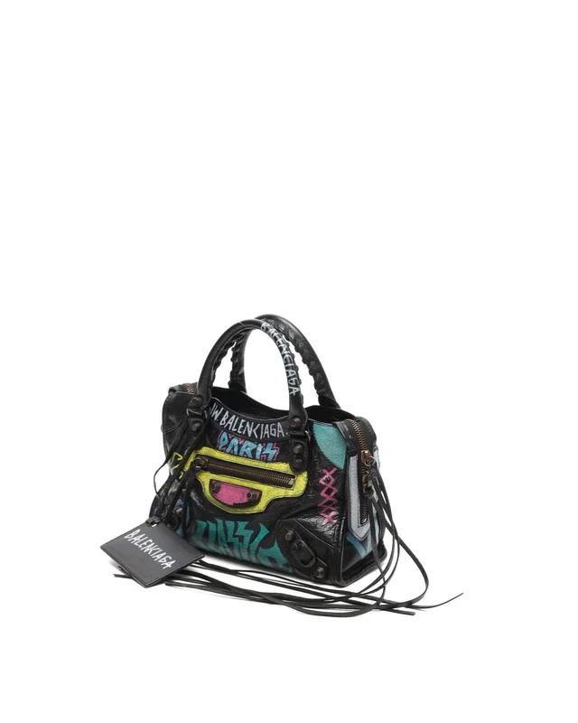 Balenciaga Classic Mini City Graffiti Bag in Leather from A Retro Tale, photo 2 of 7