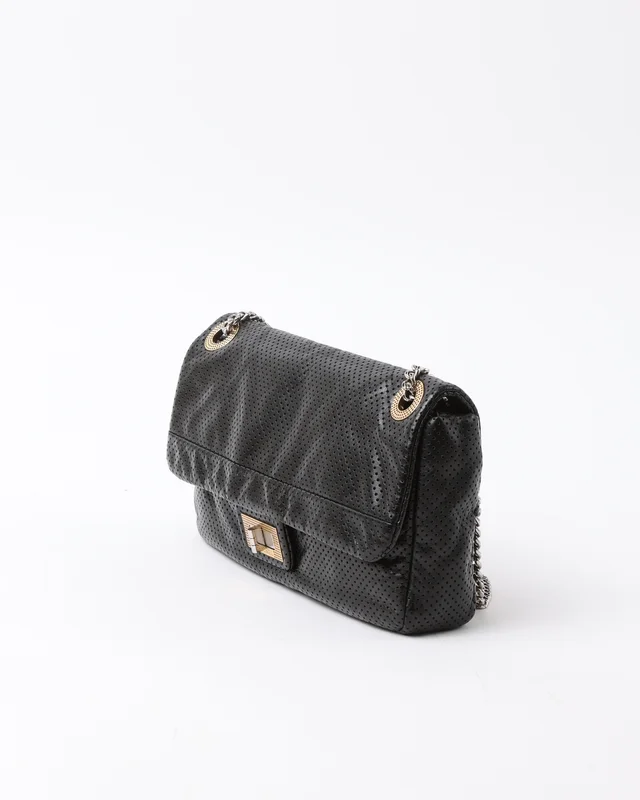 Chanel Classic Perforated Drill Flap Bag in Satin from A Retro Tale, photo 2 of 9