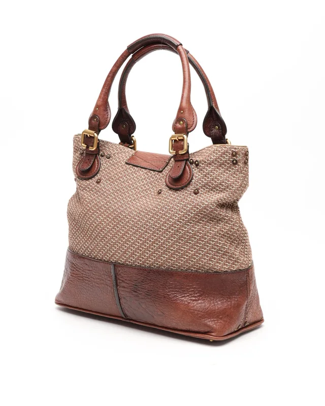 Chloé Paddington Tote Bag in Woven leather from A Retro Tale, photo 3 of 14