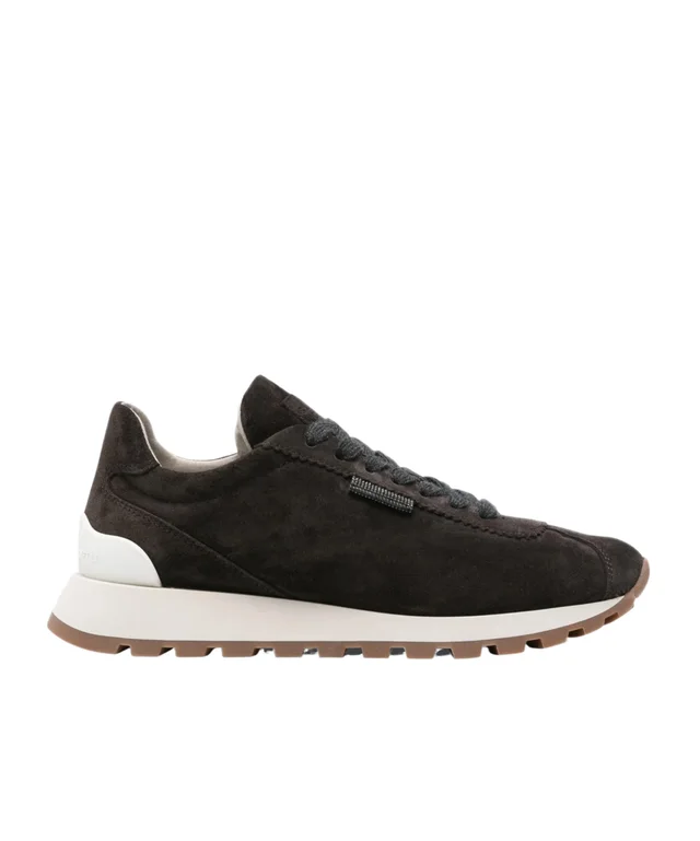 Brunello Cucinelli Monili-detail suede sneakers from SENSER, photo 1 of 1