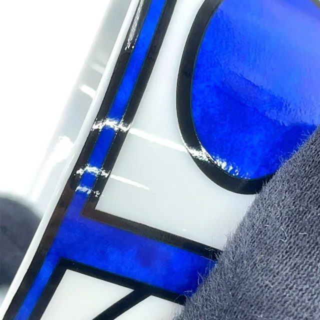 Hermès Tall Blue D'ailleurs Mug No. 1 Blue/WhiteP030138P Porcelain in Blue from GALLERY RARE, photo 7 of 12