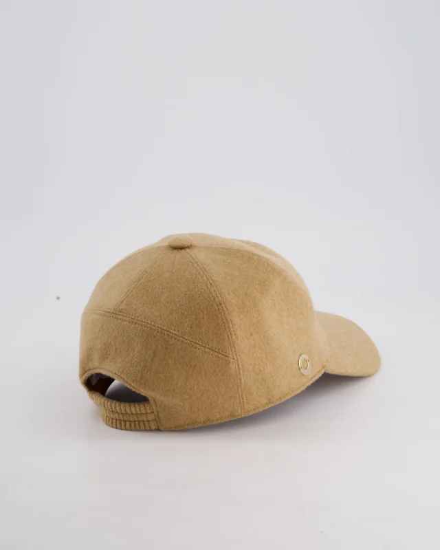 Loro Piana Beige Storm System Cashmere Cap Size M in Beige Cashmere from Sellier, photo 4 of 6