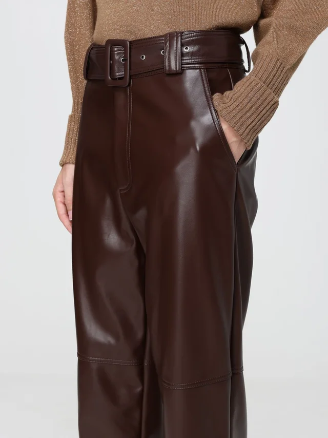 Twinset belted faux-leather trousers, photo 3 of 3 from SENSER