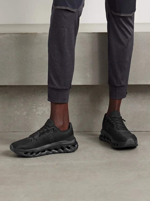 ON Cloudtilt stretch recycled-knit sneakers in Black, photo 2 of 2 from NET-A-PORTER (Canada)