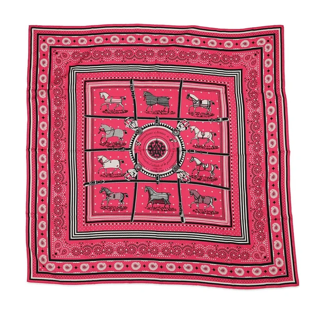 Hermès Shawl Carre 140 Geant Horsewear Bandana Couvertures Et Tenues de Jour from The Reluxe