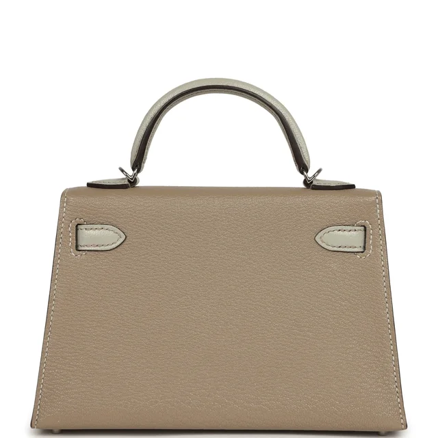 Hermès Special Order (HSS) Kelly Sellier 20 Gris Tourterelle in Grey Goatskin from Madison Avenue Couture, photo 2 of 2