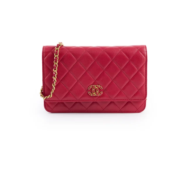 Chanel Wallet on Chain 19 WOC Red in Red from The Purse Affair