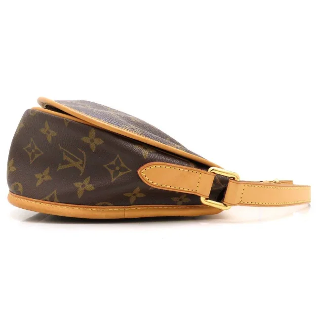 Louis Vuitton Menilmontant Monogram Shoulder Bag in Brown Canvas from LuxUness, photo 2 of 9