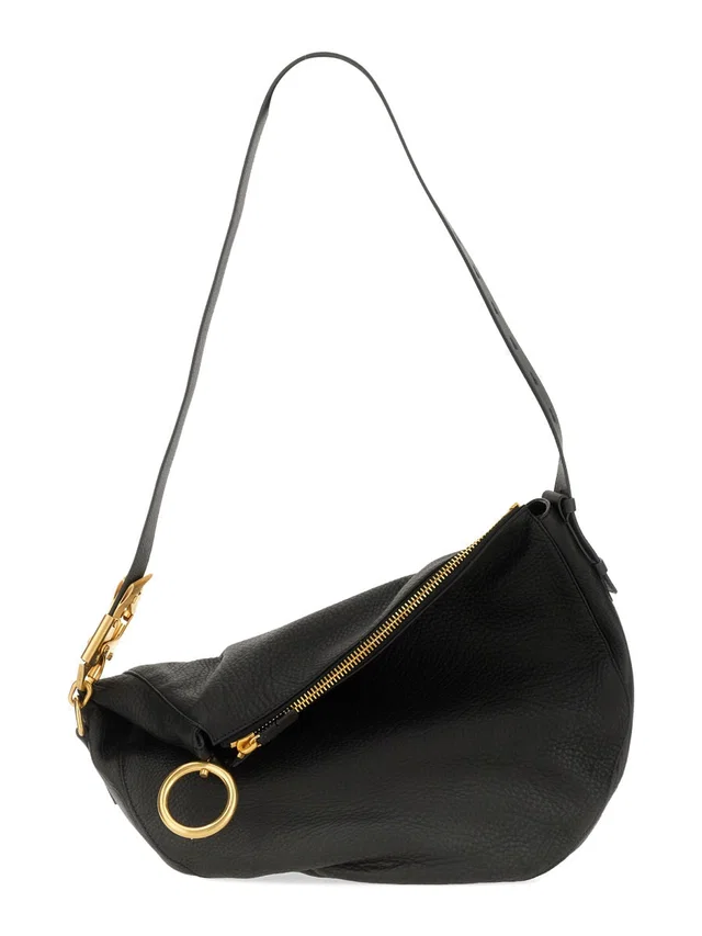 Burberry Knight Shoulder Bag — Black Leather in Black Leather from HEWI