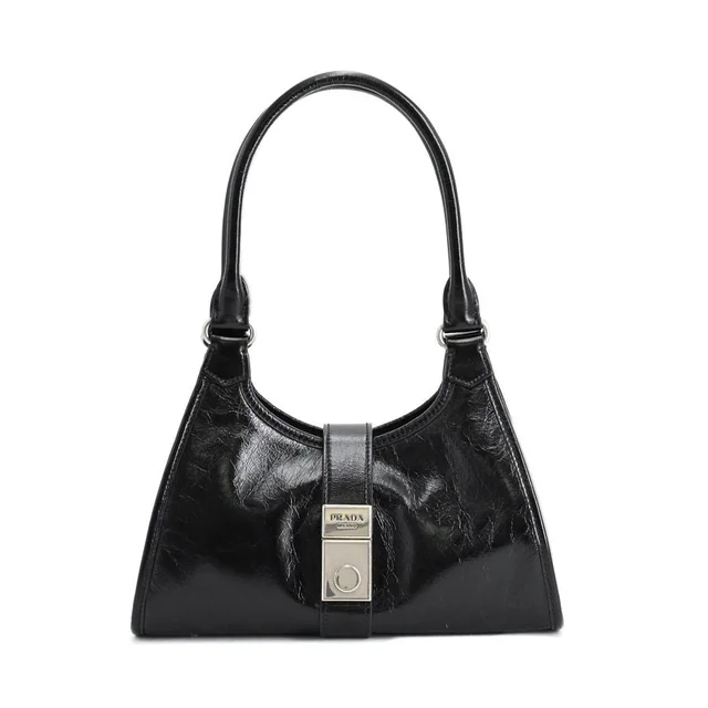 Prada Handbag Leather Black in Black Leather from The Reluxe