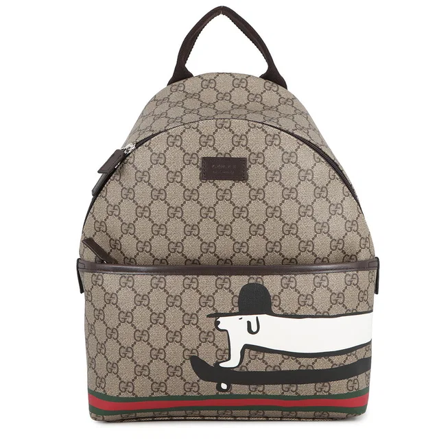 Gucci GG Supreme Backpack Beige782708 GG Supreme Leather in Leather from GALLERY RARE