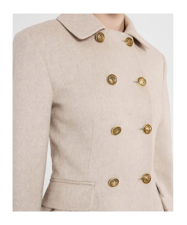 Ermanno Scervino Tailored double-breasted fitted jacket with heraldic buttons, photo 4 of 4 from SENSER