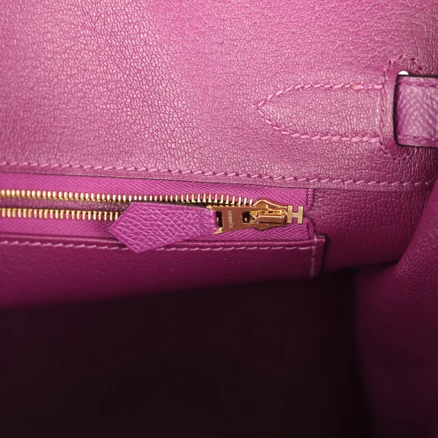 Hermès Birkin 30 Anemone Epsom Gold Hardware in Epsom leather from Madison Avenue Couture, photo 9 of 9