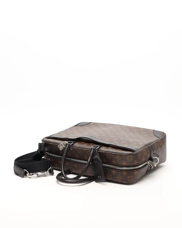 Louis Vuitton Monogram Macassar Porte Documents Voyage GM Business Bag from A Retro Tale, photo 5 of 11