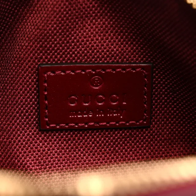 Gucci GG Shadow Monogram Ophidia Crossbody Bag Rosso Ancora Red in Red Coated canvas from FASHIONPHILE, photo 6 of 12