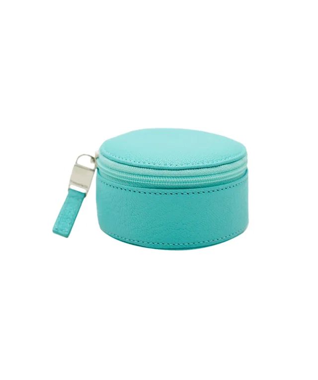 Tiffany & Co. Jewelry Case Jewelry Box Leather Blue Silver Auth yk14252 in Blue Box leather from Luxury Promise