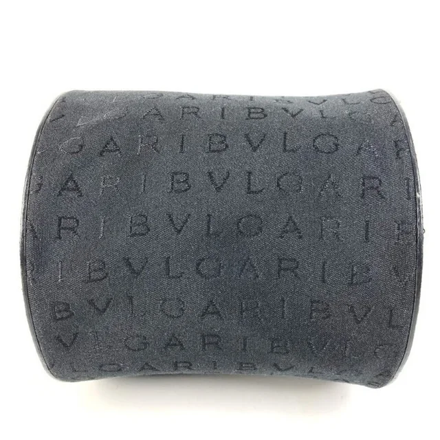 Bvlgari Handbag Logo Leather Canvas Black in black Canvas from Poshmark, photo 5 of 9