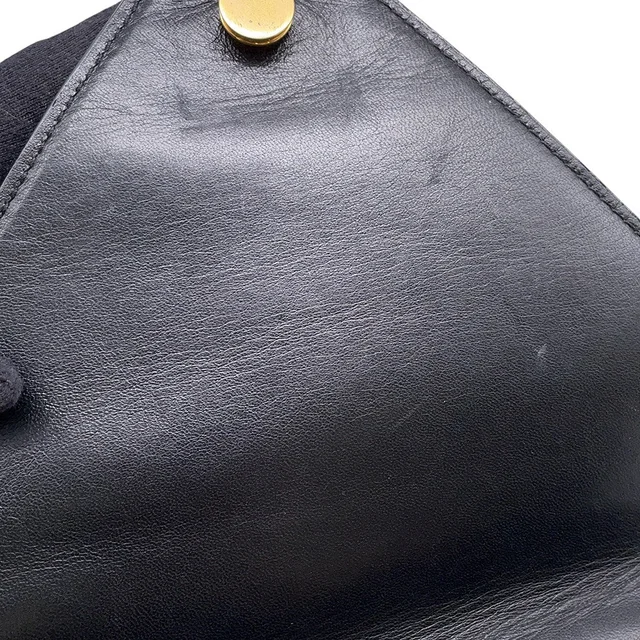 Bottega Veneta Mount Envelope Shoulder Bag Black Leather in Black Leather from GALLERY RARE, photo 9 of 18