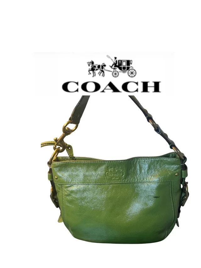 Coach Zoe Green Hobo Shoulder Bag in green Patent leather from Poshmark