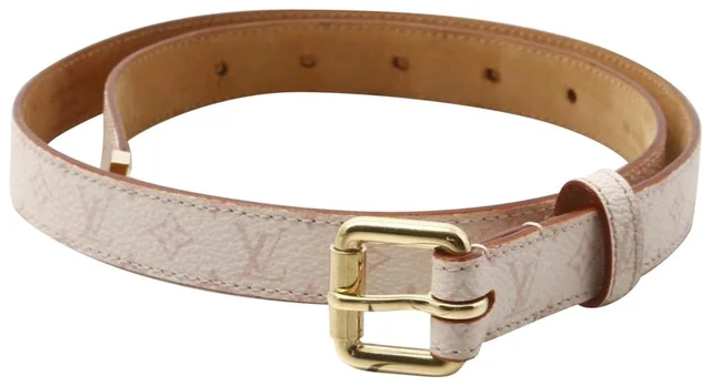 Louis Vuitton Ultra Rare Cherry Blossom Pink Monogram Belt 70/28 in Pink Canvas from Bagriculture