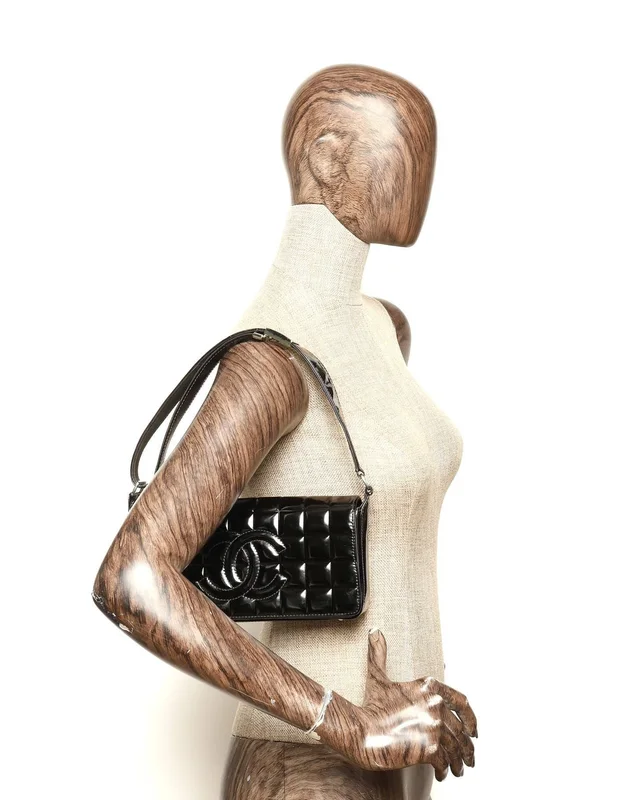 Chanel CC Choco Bar East West Bag in Patent leather from A Retro Tale, photo 8 of 8