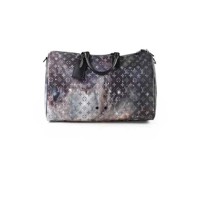 Louis Vuitton Galaxy Keepall 50 Bandouliere Black in Black Canvas from The Purse Affair