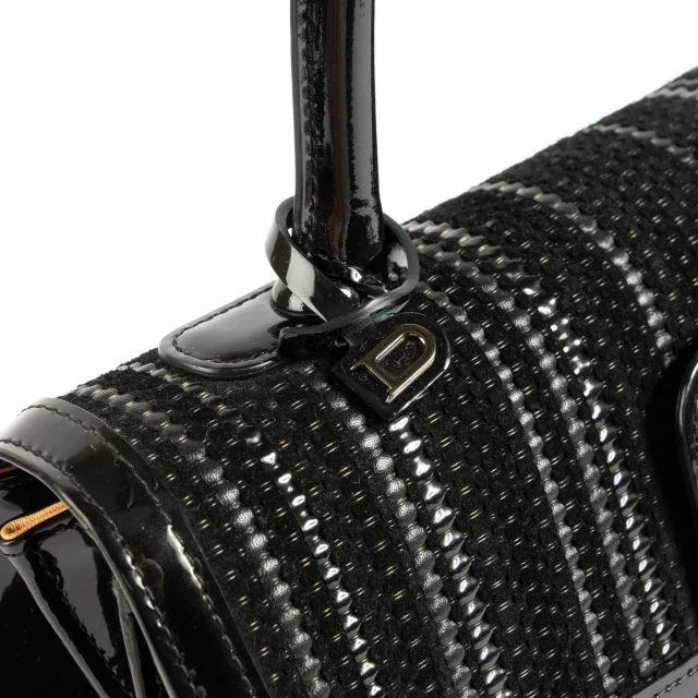 Delvaux Black Toile de Cuir Brillant MM Bag in Black from Labellov, photo 8 of 9