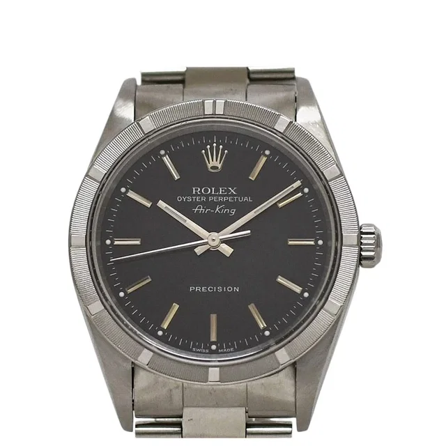 Rolex Watch Air King Black Silver SS Automatic P Dial in Black from The Reluxe