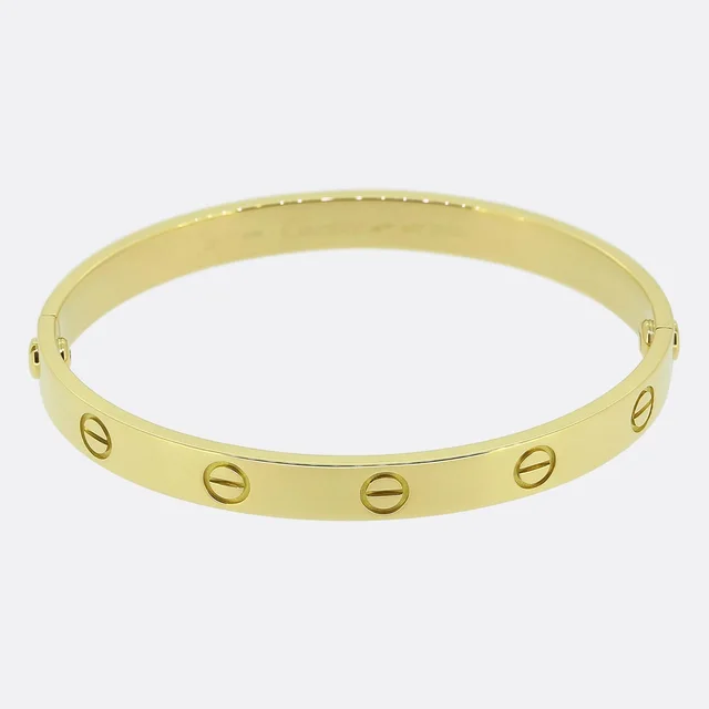 Cartier Classic Model LOVE Bangle Size 17 from The Vintage Jeweller