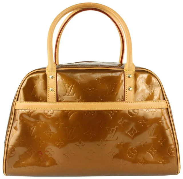 Louis Vuitton Bronze Monogram Vernis Copper Tompskins Square in Leather from Bagriculture