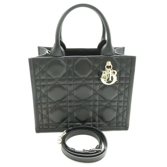 Dior Book Tote Bag Leather Small 2-Way in Leather from The Reluxe