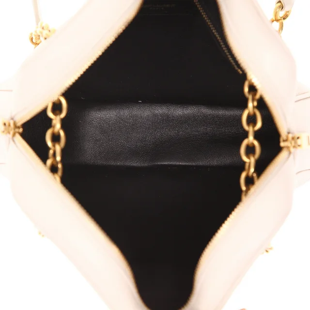 Saint Laurent ‘Le Link’ shoulder bag in white leather in White Leather from Collector Square, photo 5 of 5