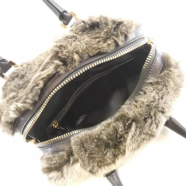 Tod's Hand bag in GRAY / GOLD metal fittings fur/leather from KOMEHYO, photo 6 of 6