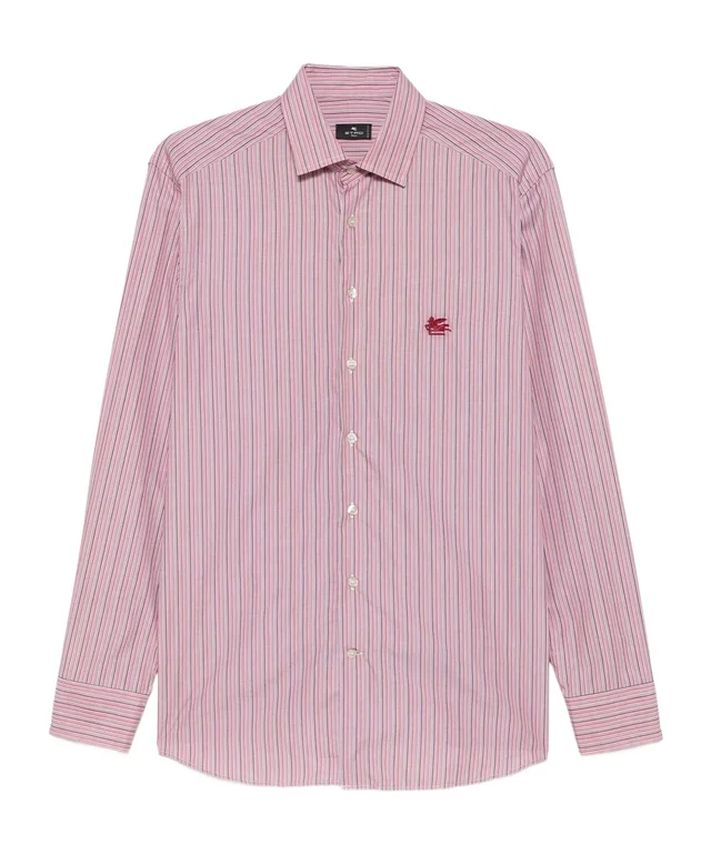 Etro striped embroidered-Pegasus shirt, image 1 of 1 from SENSER