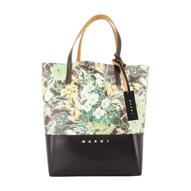Marni Tribeca Tote Bag — Multicolor Synthetic in Multicolor Leather from HEWI