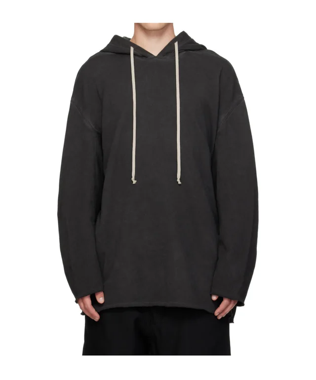 Rick Owens Drkshdw drawstring raw-cut hoodie, photo 4 of 7 from SENSER
