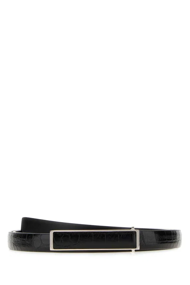 Tom Ford Soft Belt — Black in Black Calfskin from HEWI