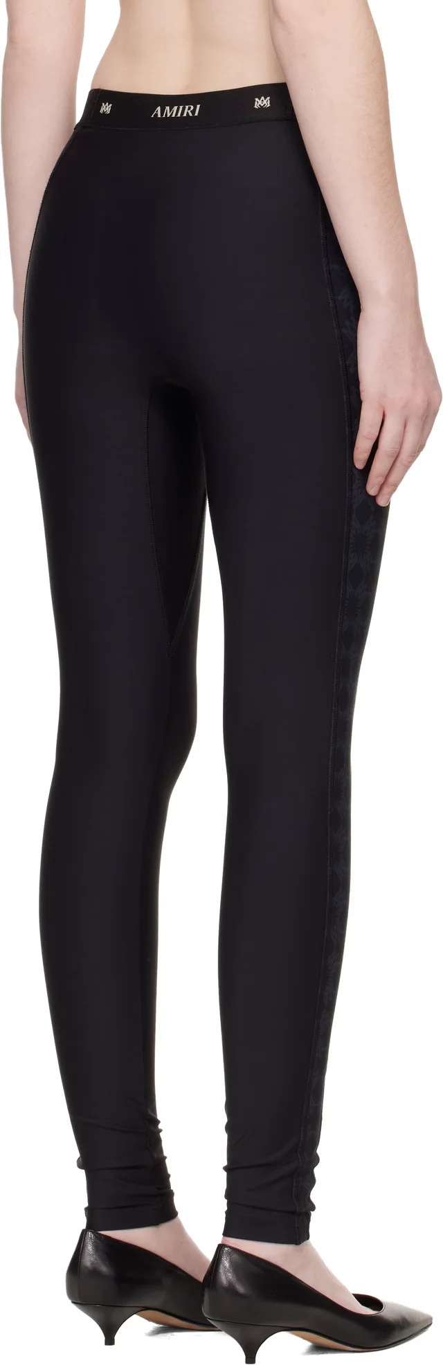 AMIRI Black MA Quad Leggings, photo 3 of 5 from SSENSE