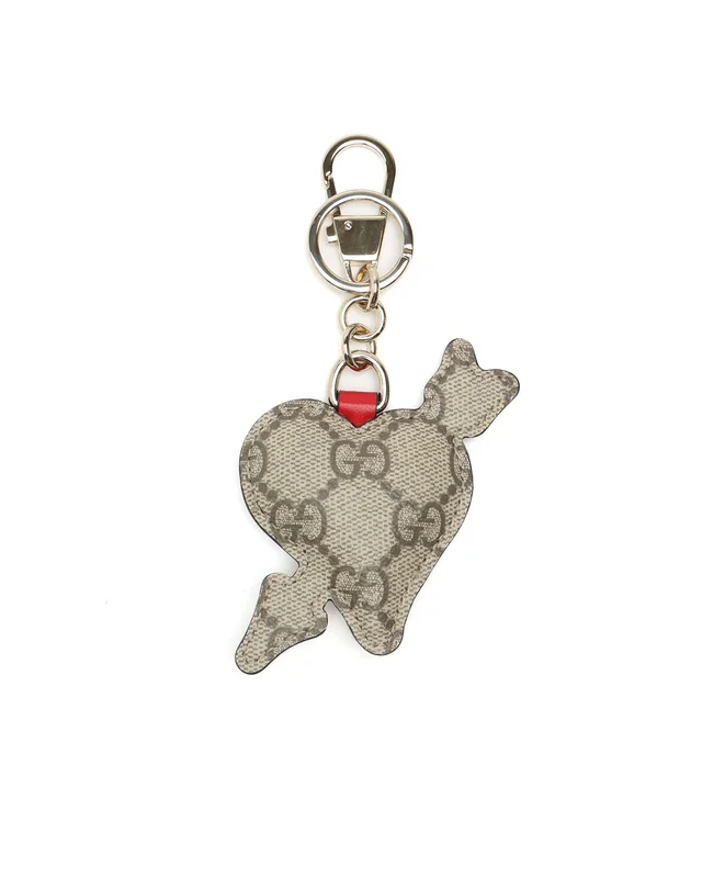 Gucci GG Heart Bag Charm in Coated canvas from A Retro Tale, photo 2 of 2