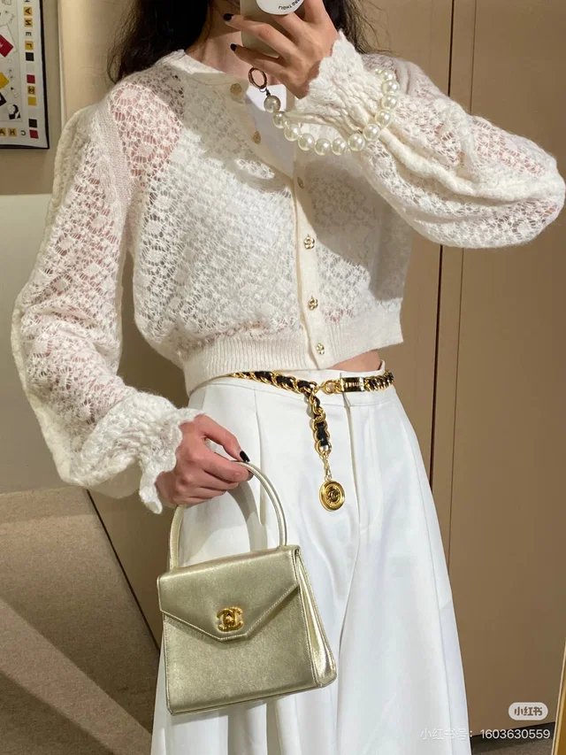 Chanel 23k Mohair Cardigan 40 from Luxury Promise