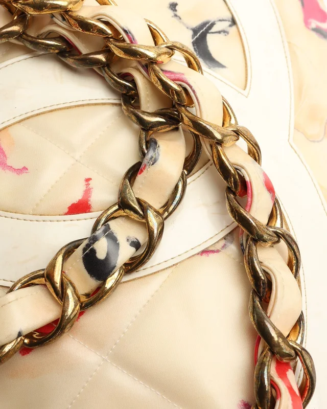 Chanel Quilted CC Lips Tote Bag in Canvas from A Retro Tale, photo 6 of 13