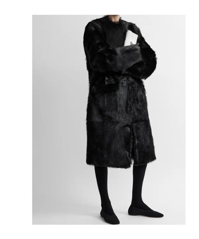 Toteme Structured shearling coat, photo 3 of 6 from SENSER