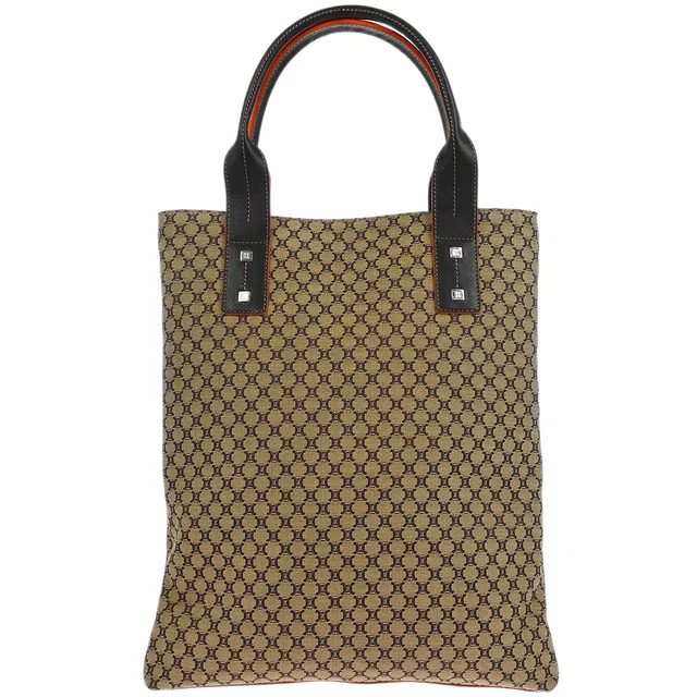 Celine Brown Macadam Tote Bag in Brown Canvas from AMORE Vintage Tokyo