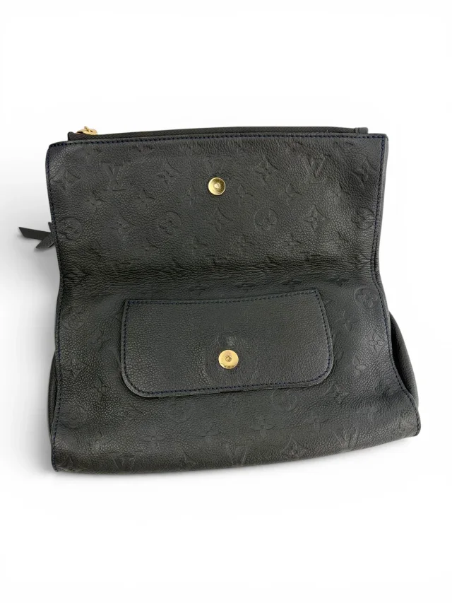Louis Vuitton Petillante Dark Navy Leather Clutch in Navy Leather from Season 2 Consign, photo 7 of 8
