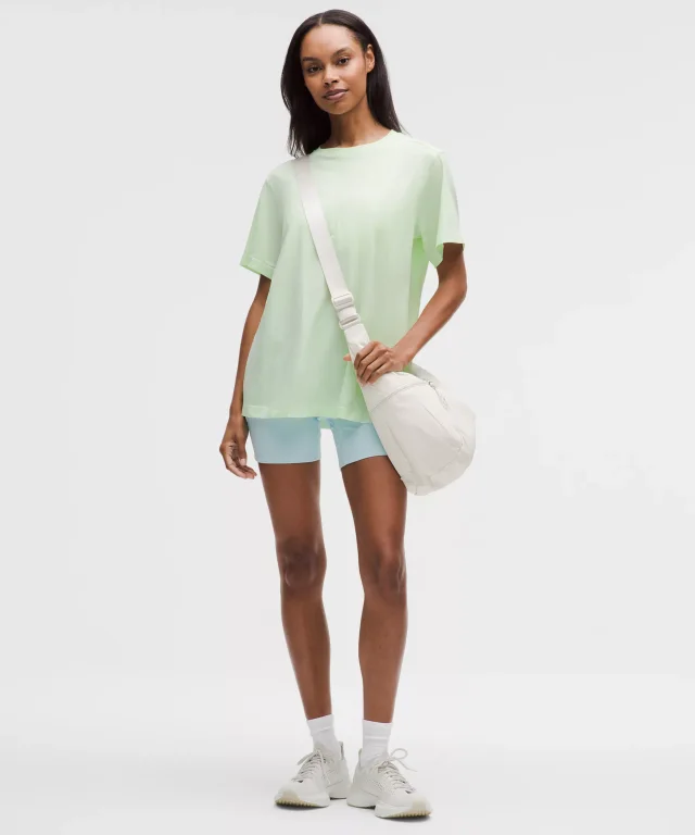 lululemon All Yours Organic Cotton-Blend T-Shirt in Matcha Magic, photo 2 of 5 from lululemon