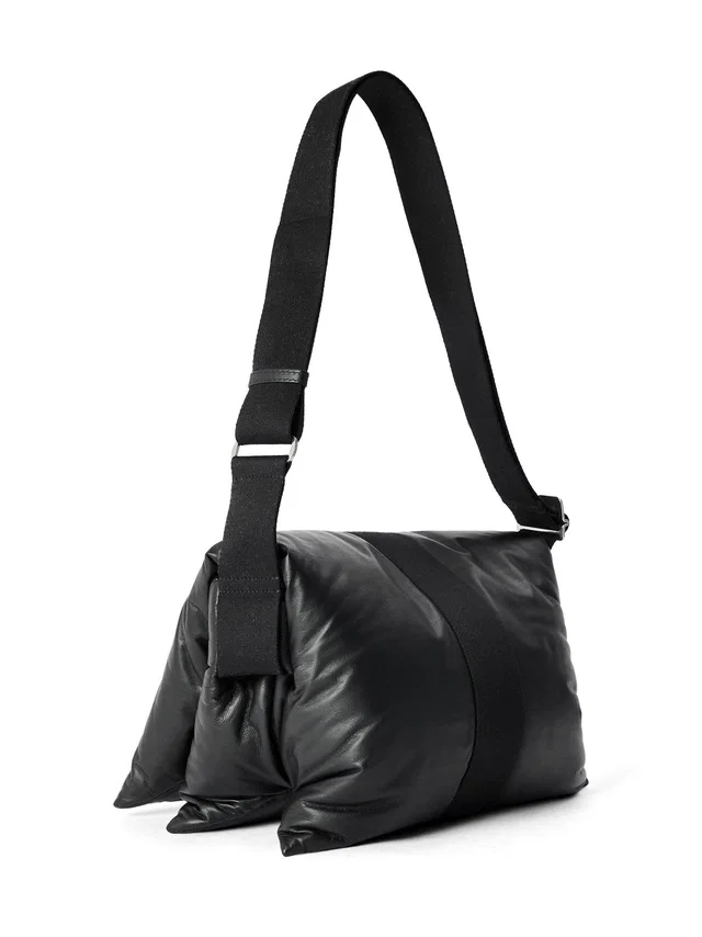 Burberry Quilted Pillow Padded Shoulder Bag — Black Leather in Black Leather from HEWI