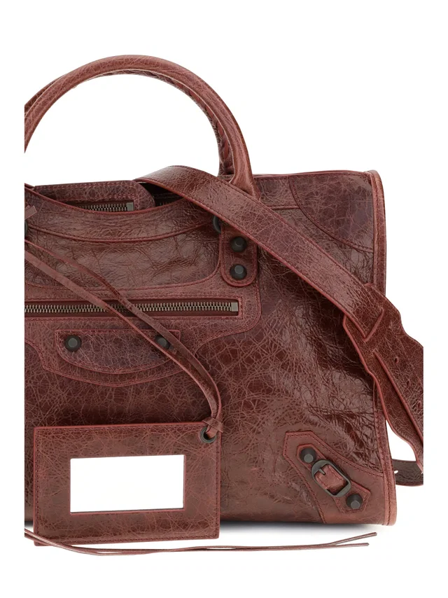 Balenciaga Le City Shoulder Bag — Red Lambskin in Red Lambskin from HEWI