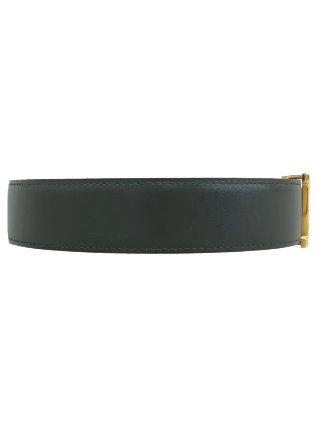 Hermès 1996 Constanze belt dark green/red from VINTAGE QOO TOKYO, photo 2 of 7